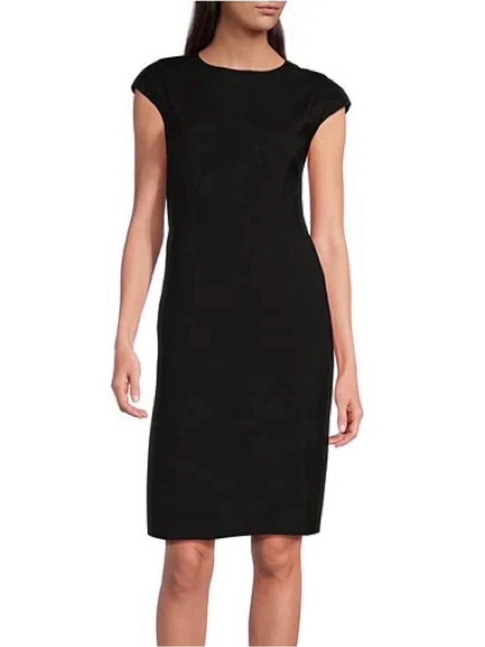 Black Cap Sleeve Bodycon Dress Size XS